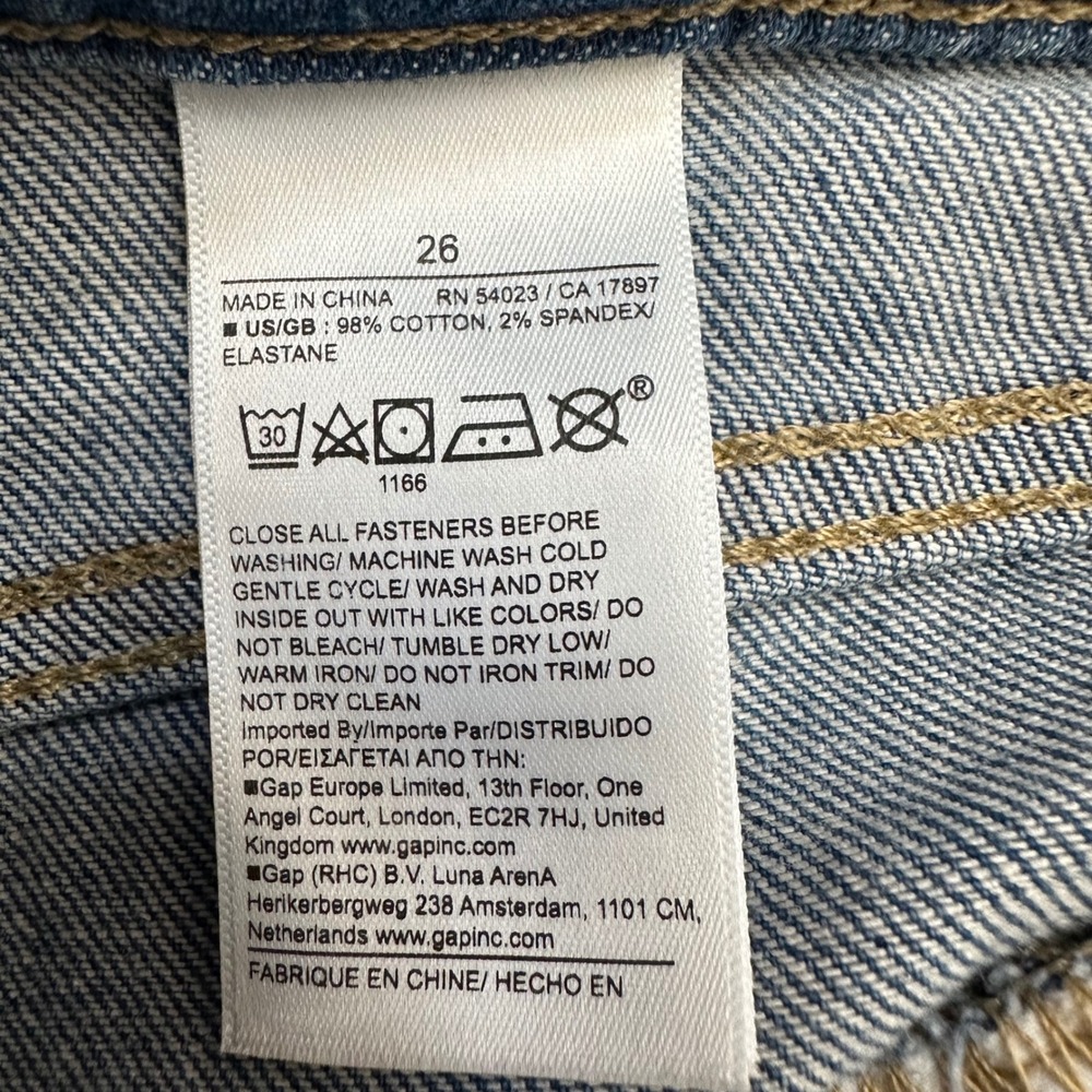 Banana Republic Icon Classic High Wide
Leg Jeans Medium Wash Size 26 - Picture 13 of 13